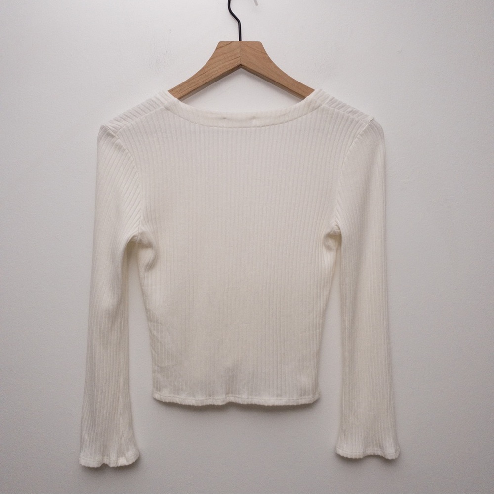 REFORMATION Gellar Top Ivory Size Medium - Picture 11 of 13
